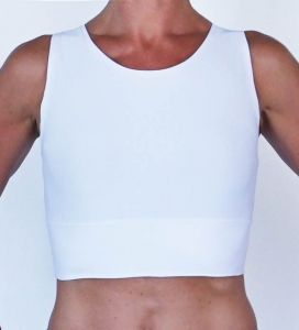 Crop top BÍLÝ Handmade by Palu