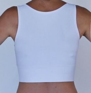 Crop top BÍLÝ Handmade by Palu