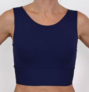 Crop top NÁMOŘNÍ MODRÁ | S/M