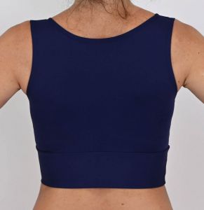 Crop top NÁMOŘNÍ MODRÁ Handmade by Palu