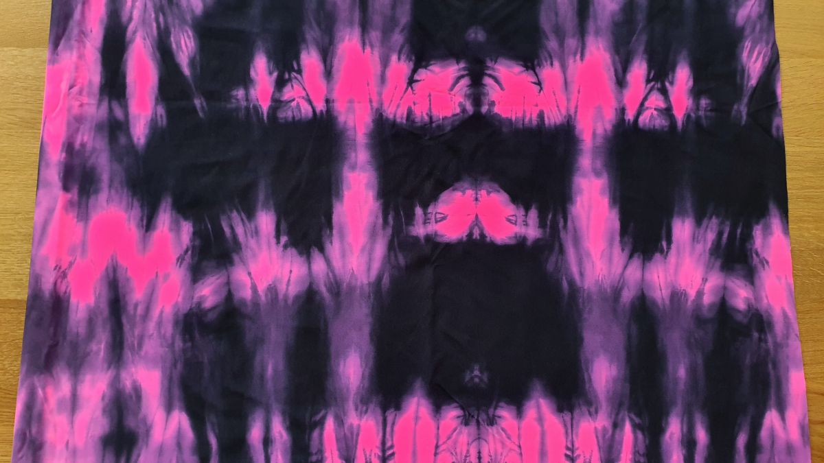 Látka - TieDye růžová